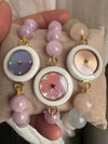 CARPE DIEM CERAMIC BRACELET WITH KUNZITE BEADS