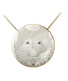 Art wild White Wolf Pendant