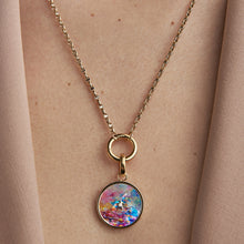  ART COLORE DIAMOND CHARM with little Marina chain