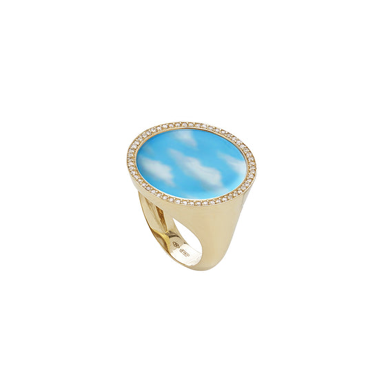 ART DREAMY CLOUDS CHEVALIER RING