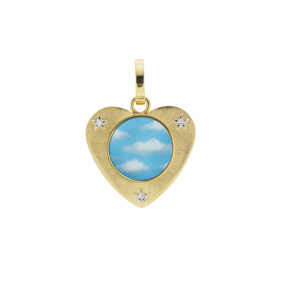 ART DREAMY CLOUDS MINI HEART CHARM