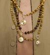 BROWN TIGER EYE BEADED NECKLACE