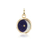 CARPE DIEM & "LOOK AT THE MOON" GOLD CHARM PENDANT