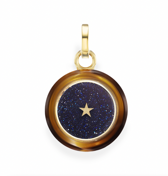 CARPE DIEM & LOOK AT THE SKY BROWN RESIN CHARM – Anna Maccieri Rossi