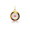 CARPE DIEM &  LOVE BROWN RESIN CHARM