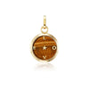CARPE DIEM Tiger Eye" L O V E " Yellow Gold Charm Pendant