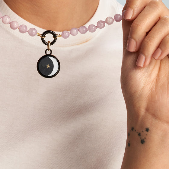 CARPE DIEM & LOOK AT THE MOON BLACK CHARM