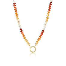  Fire Opal Bead Necklace