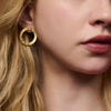 ORA GOLD OPEN CIRCLE EARRINGS