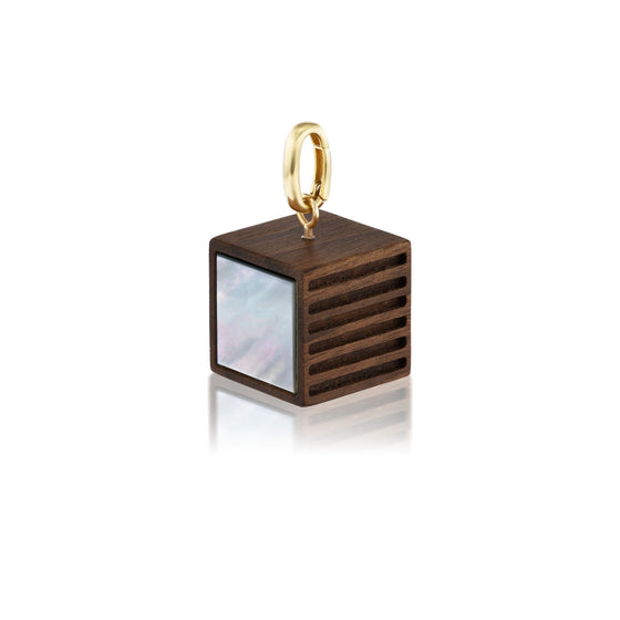 NIGHT & DAY WOOD MAGIC CUBE PENDANT