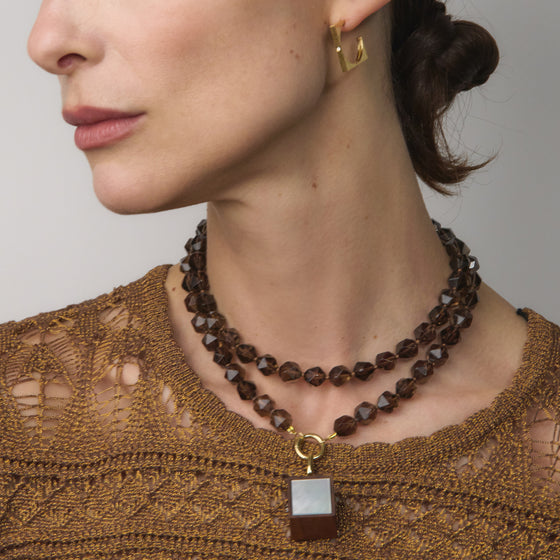 NIGHT & DAY WOOD MAGIC CUBE PENDANT