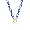 SILK THREAD BLUE CHAIN NECKLACE