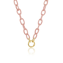  SILK THREAD PINK CHAIN NECKLACE