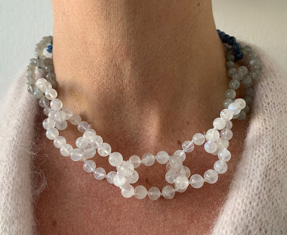 ALL AROUND NIGHT AND DAY BEADED LINKS NECKLACE