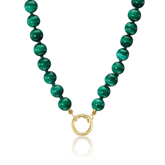 MALACHITE  BEADED NECKLACE