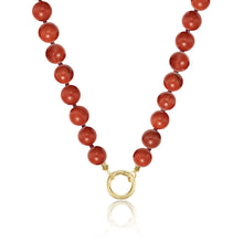  RED JASPER BEADED NECKLACE