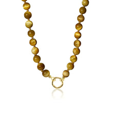  GOLDEN TIGER EYE BEADED NECKLACE