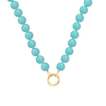  AMAZONITE  BEADED NECKLACE