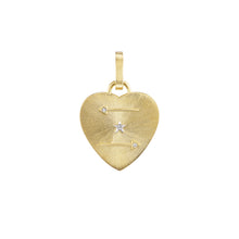  ORA GOLD HEART SILK CHARM TALISMAN