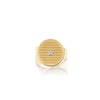 ORA GOLD ADJUSTABLE STRIPED RING