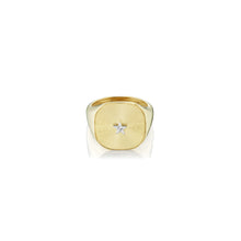  ORA GOLD SILK CUSHION SIGNET RING