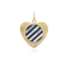  ORA MIDNIGHT IN VENICE HEART CHARM