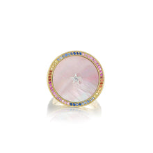  ORA RAINBOW BLOOM CHEVALIER RING