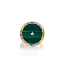  ORA RAINBOW EARTH CHEVALIER RING