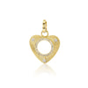 ORA GOLD DIAMOND HEART CHARM