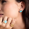 ORA RAINBOW AQUA MINI ADJUSTABLE RING