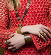 ORA WOOD SUNRISE CUFF BRACELET