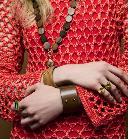 ORA WOOD SUNRISE CUFF BRACELET