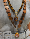Wooden Disk Bead Necklace