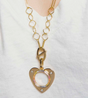 ORA GOLD RAINBOW BIG HEART CHARM