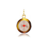 CARPE DIEM &  LOVE BROWN RESIN CHARM