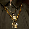 GOLDEN TIGER EYE BEADED NECKLACE