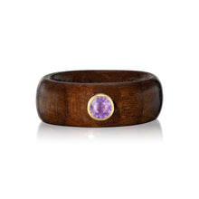 Ora Wood Sunrise Ring with Pink Sapphire