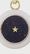 ANNA'S FAVORITE CARPE DIEM "LOOK AT THE SKY " CERAMIC CHARM WITH SILK NECKLACE